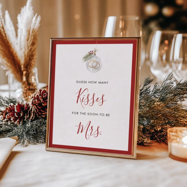 Póster Adivina cuántos adornos de Navidad de invierno (Subido por el creador)