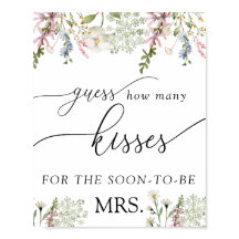 Adivina Cuántos Besos | Chic Wildflower