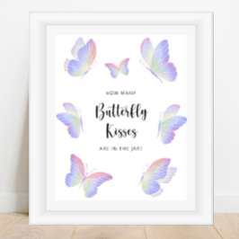 Póster Adivina cuántos besos de mariposa