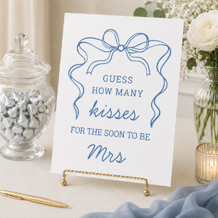 Póster Adivina Cuántos Besos Juego de Despedida de Solter