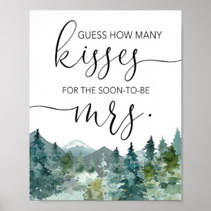 Póster Adivina cuántos besos para las futuras misses nupc