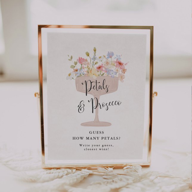 Póster Adivina cuántos pétalos juego de la ducha de novia (Subido por el creador)