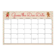 Adivina el juego de Baby Shower Gingerbread con fe