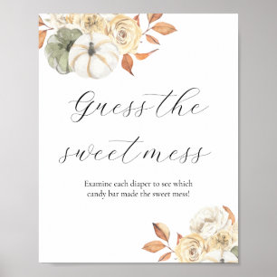 Póster Adivina el Rótulo de Baby Shower Sweet Mess