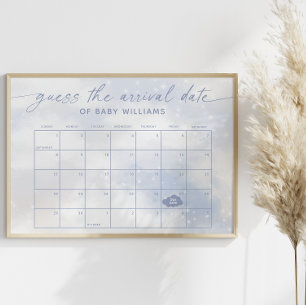Póster Adivina la fecha de llegada Calendario Nube 9  Pós