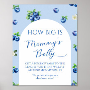 Póster Adivina qué tan grande está la barriga de BlueBerr