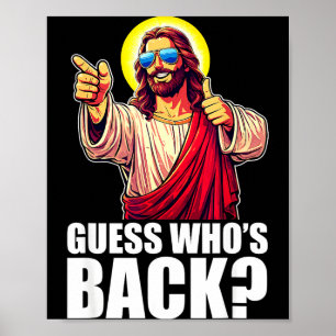 Póster Adivina Quién Vuelve_ Christian Jesus Singles Feli