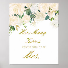 Póster Adivinación editable cuántos besos le dieron pront