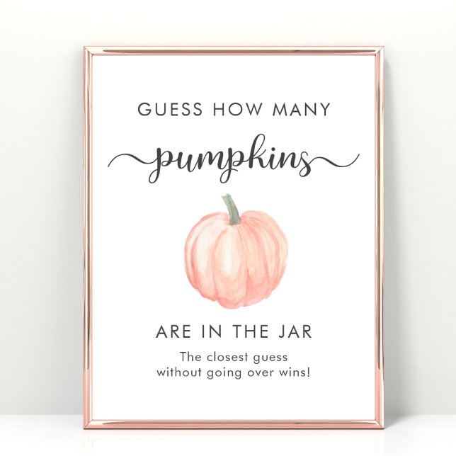 Póster Adivinar cuántos juegos de Baby Shower de calabaza (Subido por el creador)