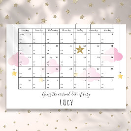 Póster Adivinar El Juego De Baby Shower De Las Estrellas