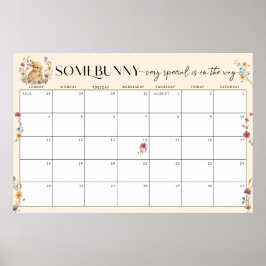 Póster Adivinar fecha de vencimiento Calendario de Baby S