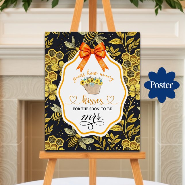 Póster Adivinen cuántos besos es el juego de ducha de nov (Subido por el creador)