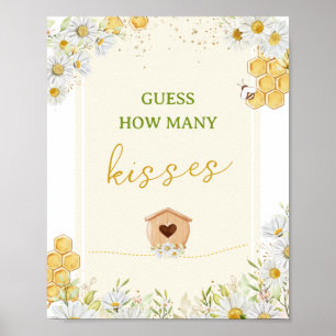 Póster Adivinen Cuántos Besos Miel de abejorros Baby Show