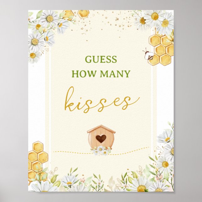 Póster Adivinen Cuántos Besos Miel de abejorros Baby Show (Frente)