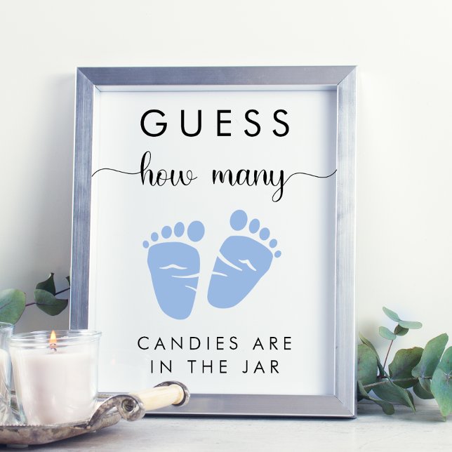 Póster Adivinen Cuántos Canales Baby Boy Shower Game (Subido por el creador)
