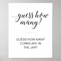 Adivinen Cuántos Corks Bridal Shower Game