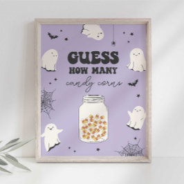 Póster Adivinen cuántos cuernos de caramelo hay en el Rót