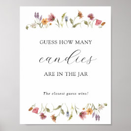 Póster Adivinen cuántos están en el Poster de juegos Jar