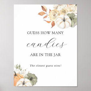 Póster Adivinen cuántos están en el Poster de juegos Jar