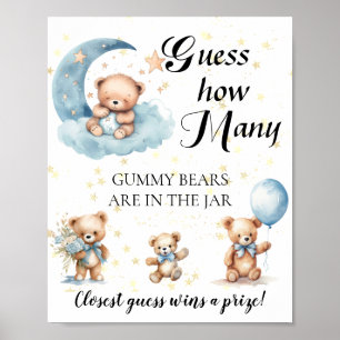 Póster Adivinen Cuántos Gummy Osa El Poster De Juegos De 