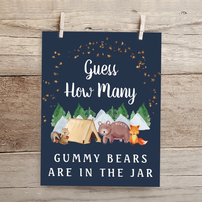 Póster Adivinen cuántos osos bebe el juego de Baby Shower (Subido por el creador)