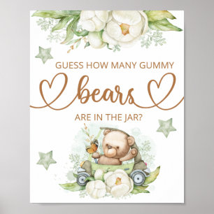 Póster Adivinen cuántos osos de goma poster