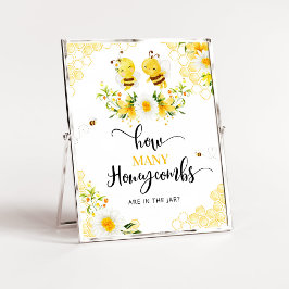 Póster Adivinen cuántos panes de miel hay en el poster de