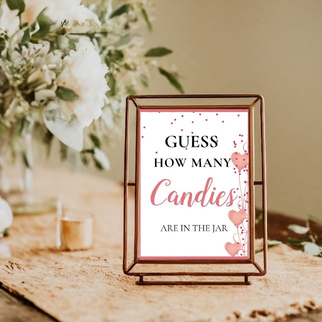 Póster Adivinen cuántos Rótulos de ducha de novia de Cand (Subido por el creador)