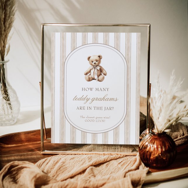 Póster Adivinen Cuántos Rótulos de juego de Baby Shower d (Subido por el creador)