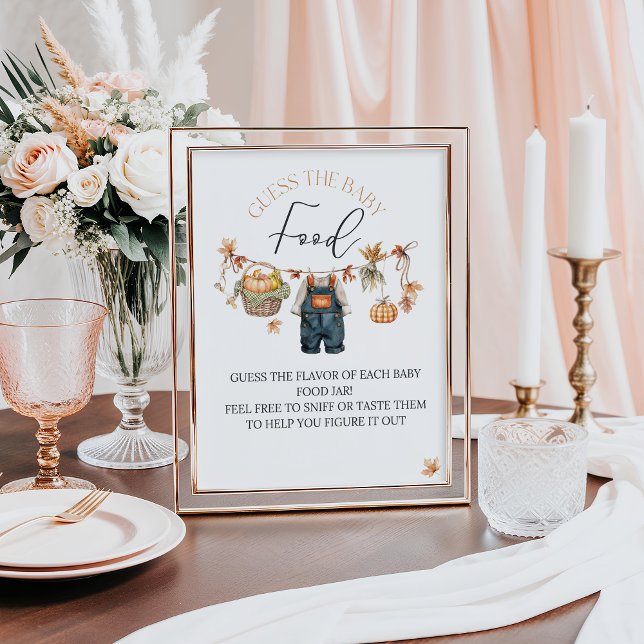 Póster Adivinen la calabaza de alimentos para bebés Rústi (Subido por el creador)