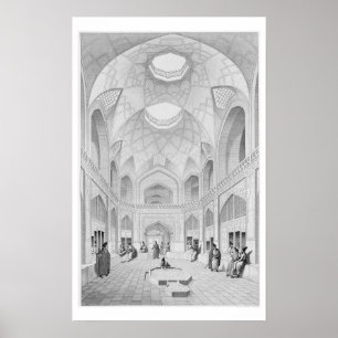 Póster Adji Seid Hussein Bazaar, in Kashan, from 'Voyage