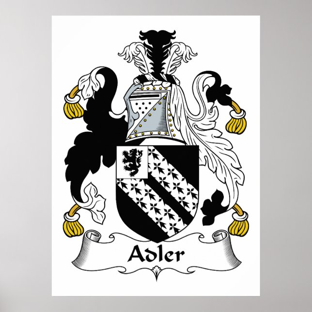 Póster Adler Family Crest (Frente)