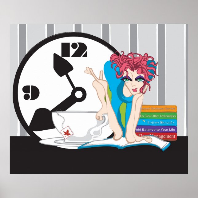 Póster administración de tiempo (Frente)