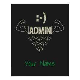 Póster Administrador de administración de TI Científico i