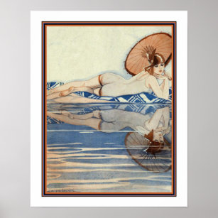 Póster "Admiración" Art Deco Imprimir por Jacque Declerc