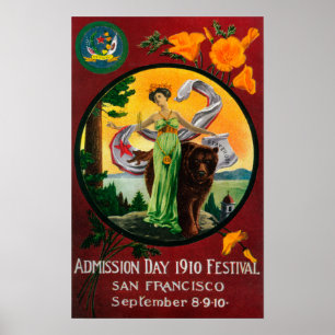 Póster Admission Day Advertisment, State Festival