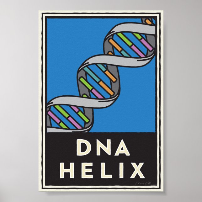 Póster ADN Helix (Frente)