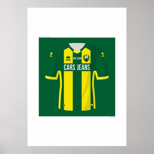 Póster ADO Den Haag Home Shirt 2019/20 (Frente)
