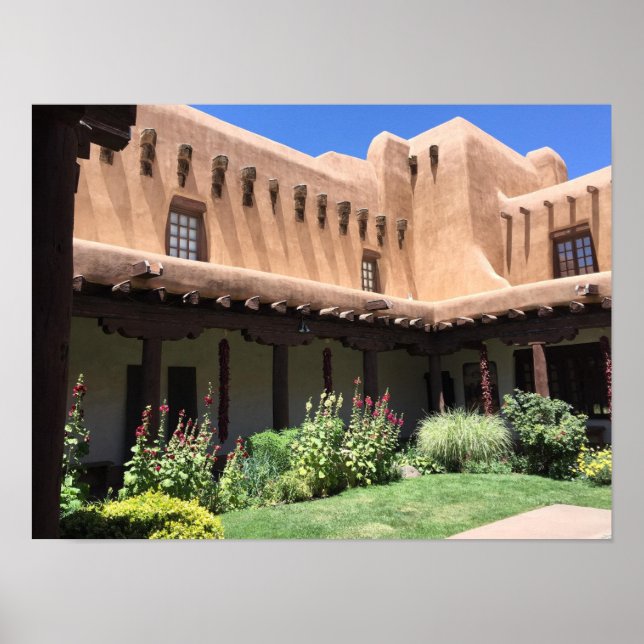 Póster Adobe Vigas La Fonda Hotel Santa Fe NM (Frente)