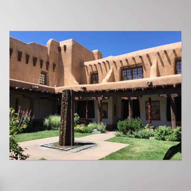 Póster Adobe Vigas La Fonda Hotel Santa Fe NM Poster (Frente)