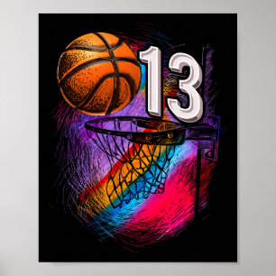 Póster Adolescente oficial del Bysketbyll, 13 años