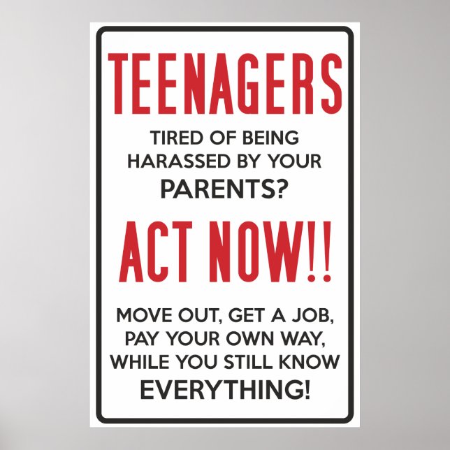 Póster ¿Adolescentes, cansados de ser acosados? ¡Actúa ah (Frente)