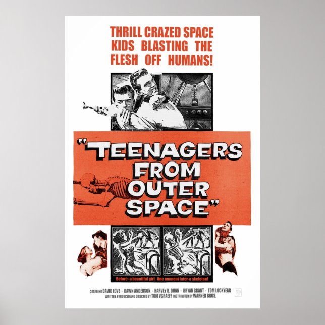 Póster Adolescentes Del Espacio Ultraterrestre (Frente)