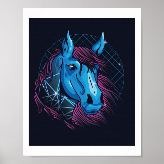 Póster Adolescentes NEON Chicas de caballos aman los caba (Frente)