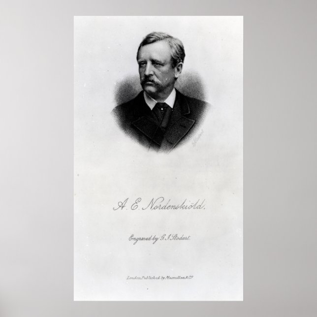 Póster Adolf Erik Nordenskiold, 1880 (Frente)