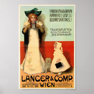 Póster Adolf Karpellus, fotógrafo, 1898 Vintage