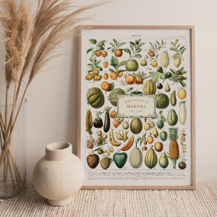 Póster Adolphe Millot Fruits Poster