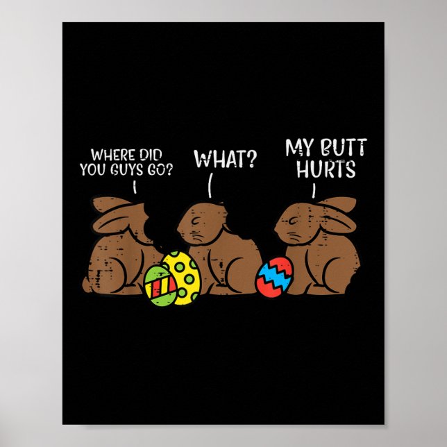 Póster ¿Adónde Fueron Ustedes, Chicos, Chocolate Bunny Fu (Frente)