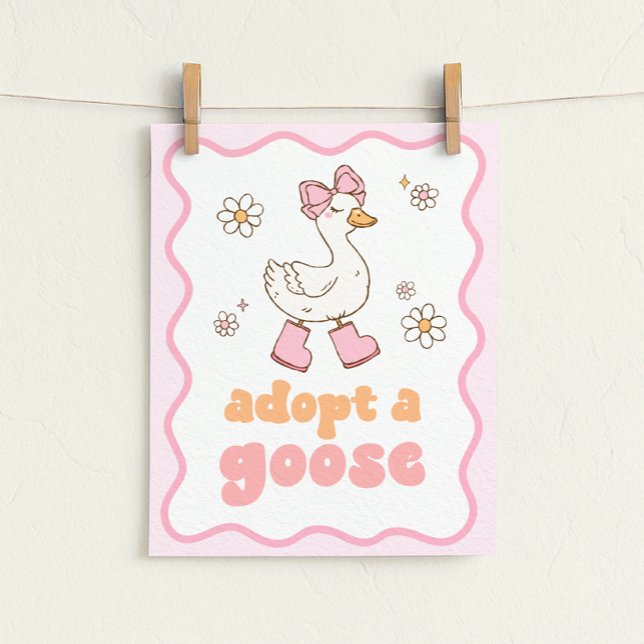 Póster Adopt a Goose Sign (Subido por el creador)