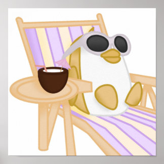 Póster Adopta el pingüino dorado